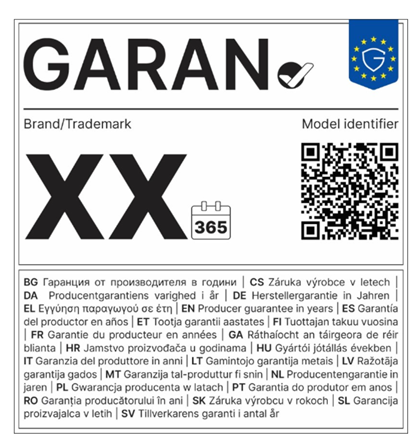 European Union Commercial Guarantee Statement